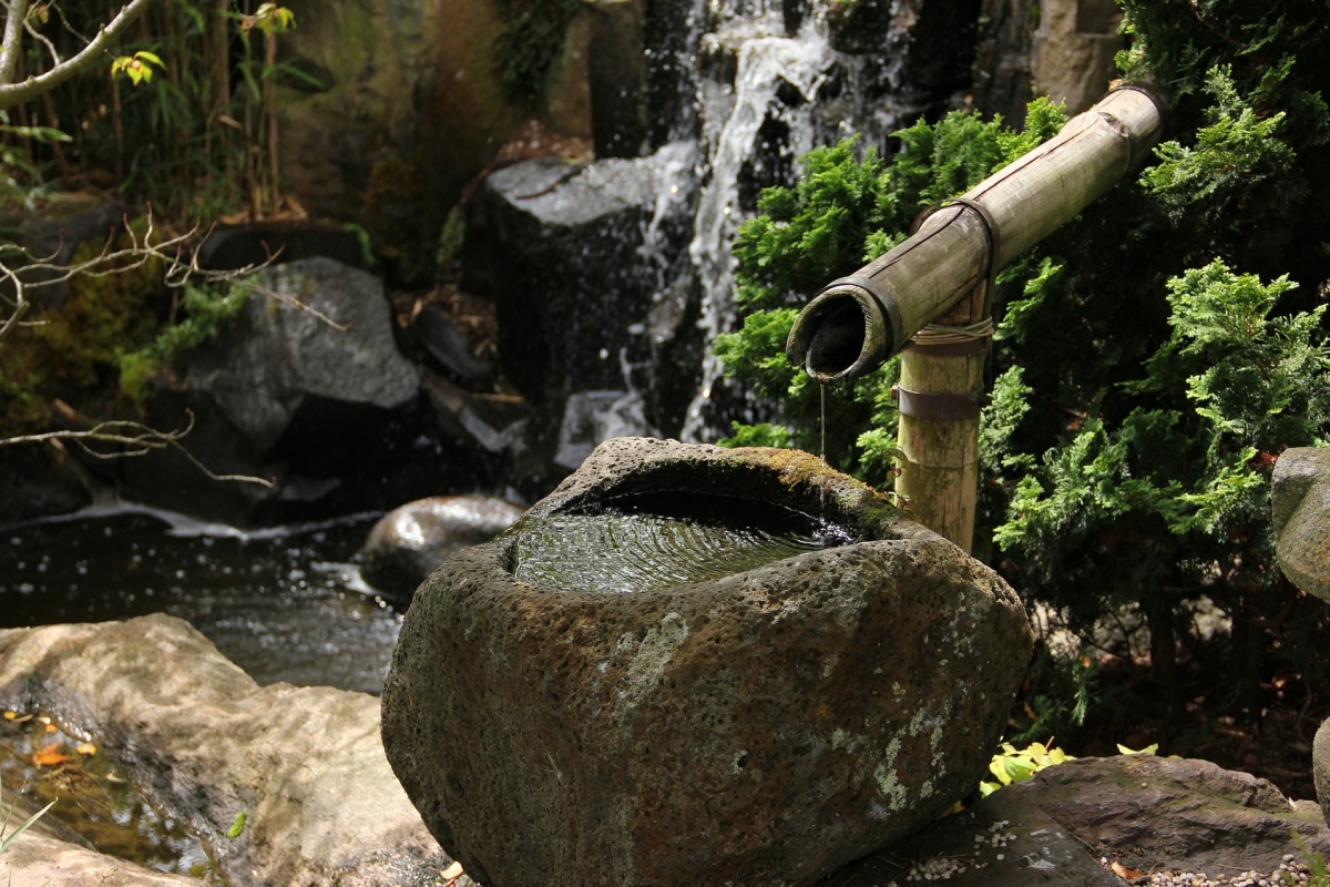 Водопады в японских садах чрезвычайно многообразны