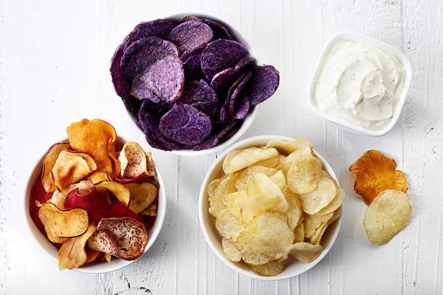 здоровые чипсы из картошки