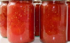 Помидоры без кожицы в томатном соке